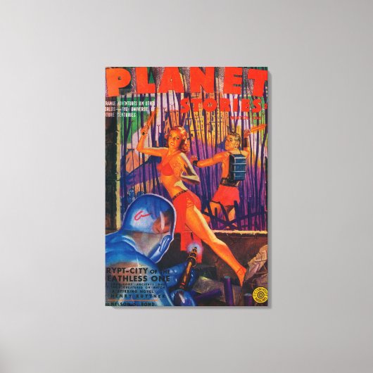Planet Stories Magazine Hoesje 3 Canvas Afdruk (Voorkant)