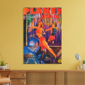 Planet Stories Magazine Hoesje 3 Canvas Afdruk (Insitu (Woonkamer))