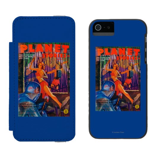 Planet Stories Magazine Hoesje 3 Incipio iPhone Portemonnee Hoesje (Naast elkaar)