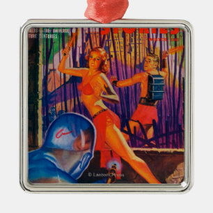 Planet Stories Magazine Hoesje 3 Metalen Ornament