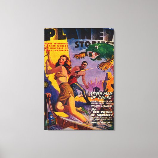 Planet Stories Magazine Hoesje 4 Canvas Afdruk (Voorkant)