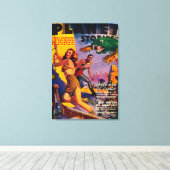 Planet Stories Magazine Hoesje 4 Canvas Afdruk (Insitu (Houten vloer))