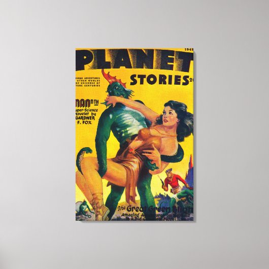 Planet Stories Magazine Hoesje 6 Canvas Afdruk (Voorkant)