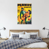 Planet Stories Magazine Hoesje 6 Canvas Afdruk (Insitu (Slaapkamer))