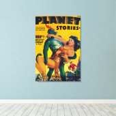 Planet Stories Magazine Hoesje 6 Canvas Afdruk (Insitu (Houten vloer))