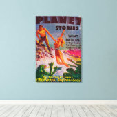 Planet Stories Magazine Hoesje 7 Canvas Afdruk (Insitu (Houten vloer))