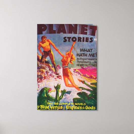 Planet Stories Magazine Hoesje 7 Canvas Afdruk (Voorkant)