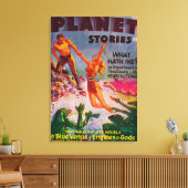 Planet Stories Magazine Hoesje 7 Canvas Afdruk (Insitu (Woonkamer))