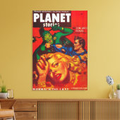 Planet Stories Magazine Hoesje 8 Canvas Afdruk (Insitu (Woonkamer))