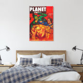 Planet Stories Magazine Hoesje 8 Canvas Afdruk (Insitu (Slaapkamer))