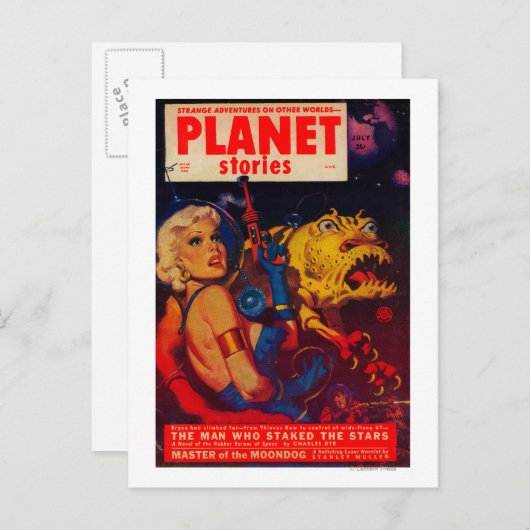 Planet Stories Magazine Hoesje Briefkaart (Voorkant / Achterkant)