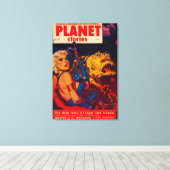Planet Stories Magazine Hoesje Canvas Afdruk (Insitu (Houten vloer))