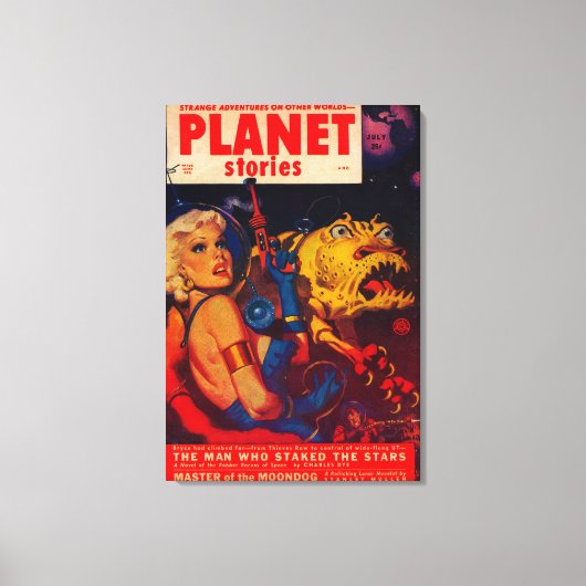 Planet Stories Magazine Hoesje Canvas Afdruk (Voorkant)