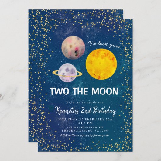 Planet Twee de Tweede Uitnodiging van de Maan (Voorkant / Achterkant)