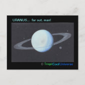 Planet URANUS briefkaart (Voorkant)