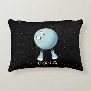Planet Uranus en sterren Accent Kussen