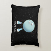Planet Uranus en sterren Accent Kussen (Achterkant (Verticaal))