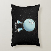 Planet Uranus en sterren Accent Kussen (Voorkant(Verticaal))