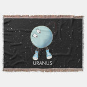 Planet Uranus en sterren Deken (Voorkant)