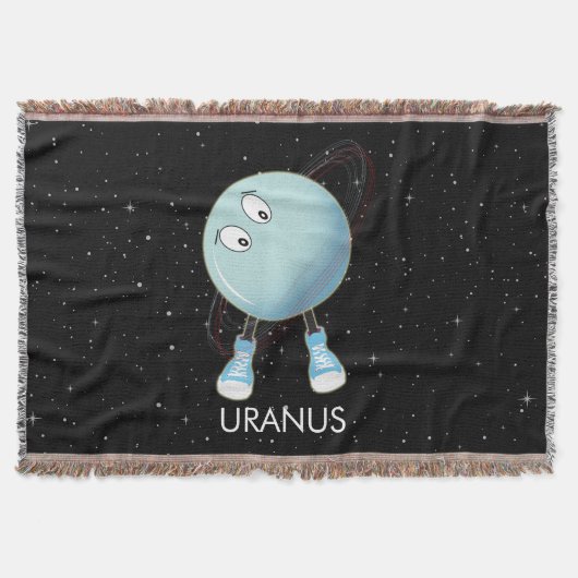 Planet Uranus en sterren Deken (Voorkant)