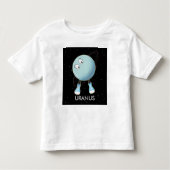 Planet Uranus en sterren Kinder Shirts (Voorkant)