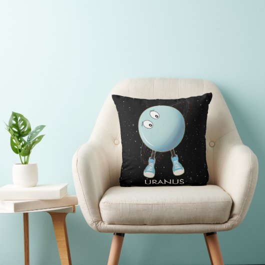 Planet Uranus en sterren Kussen (Stoel)