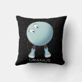 Planet Uranus en sterren Kussen (Achterkant)