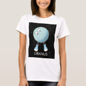 Planet Uranus en sterren T-shirt (Voorkant)