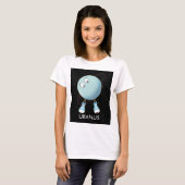 Planet Uranus en sterren T-shirt (Voorkant volledig)
