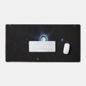 Planet Uranus met Afbeelding van Rings en Moons JW Bureaumat (Keyboard & Muis)