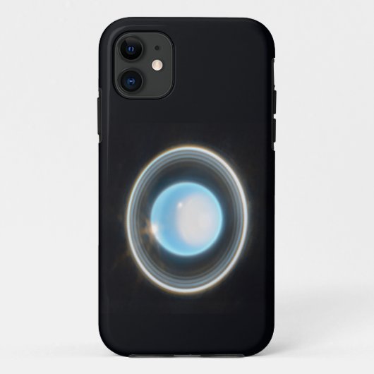 Planet Uranus met Afbeelding van Rings JWST Case-Mate iPhone Case (Achterkant)