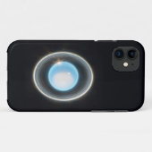 Planet Uranus met Afbeelding van Rings JWST Case-Mate iPhone Case (Achterkant (horizontaal))