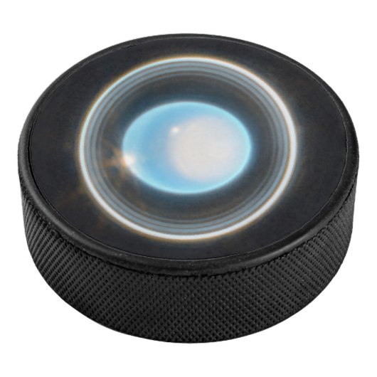 Planet Uranus met Afbeelding van Rings JWST Hockey Puck (3/4)
