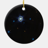 Planet Uranus met Afbeelding van Rings JWST Keramisch Ornament (Achterkant)