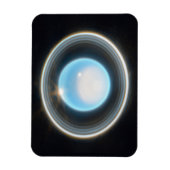 Planet Uranus met Afbeelding van Rings JWST Magneet (Verticaal)