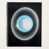 Planet Uranus met Afbeelding van Rings JWST Planner (Voorkant)