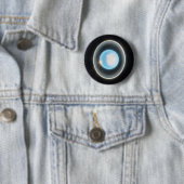Planet Uranus met Afbeelding van Rings JWST Ronde Button 5,7 Cm (In situ)