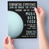 Planet Uranus, Planetarium Event Adverteren Flyer (Hand)