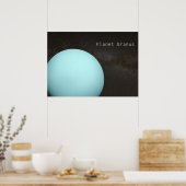 Planet Uranus Poster (Keuken)