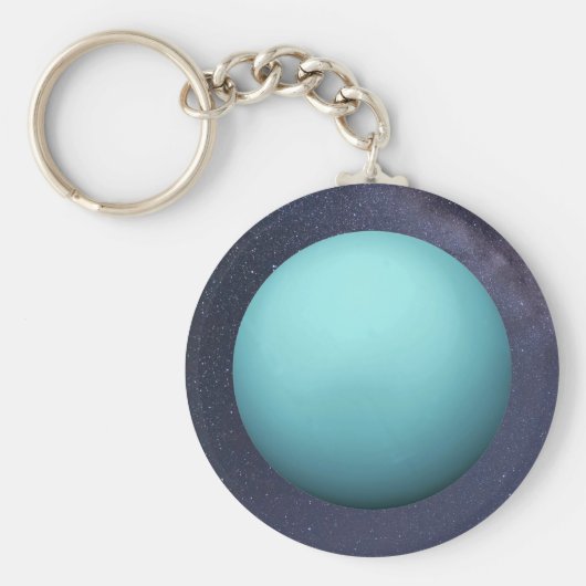 Planet Uranus Sleutelhanger (Voorkant)