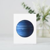 PLANET URANUS v2 (zonnestelsel) ~~ Briefkaart (Staand voorkant)