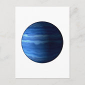 PLANET URANUS v2 (zonnestelsel) ~~ Briefkaart (Voorkant)