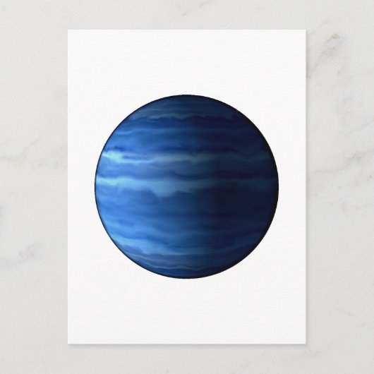 PLANET URANUS v2 (zonnestelsel) ~~ Briefkaart (Voorkant)