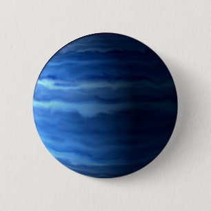 PLANET URANUS v.2 (zonnestelsel) ~ Ronde Button 5,7 Cm