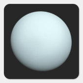 Planet Uranus Vierkante Sticker (Voorkant)