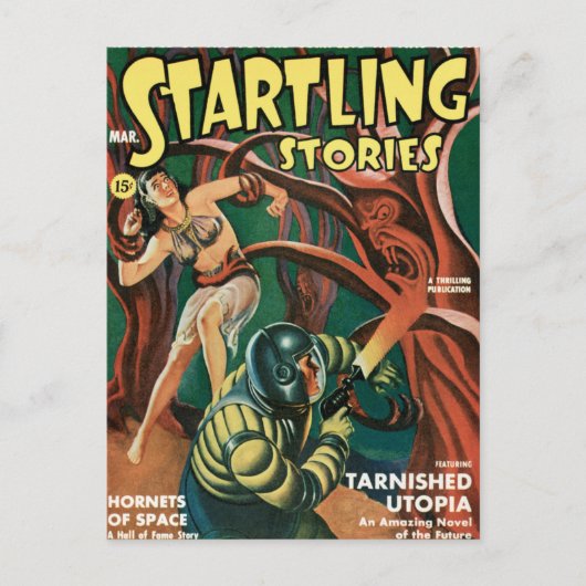 Planet van de Bad Trees Briefkaart (Voorkant)