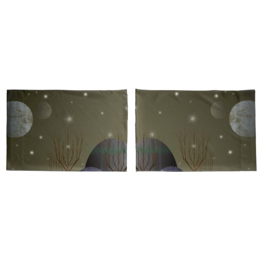 Planet van de loodschotten (2 grootten) kussensloop (Achterkant-Set)