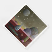 Planet van de papiermakerij servet (Hoek)