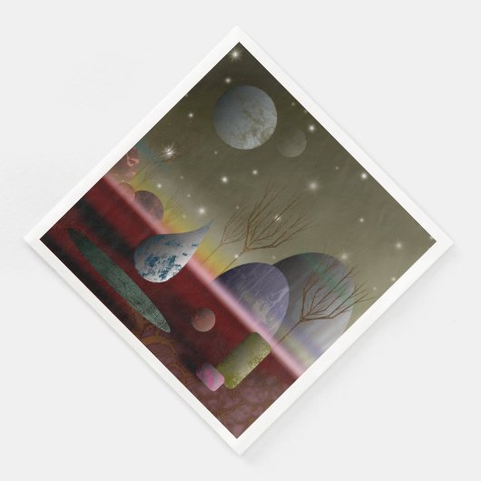 Planet van de papiermakerij servet (Hoek)