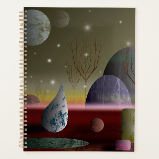 Planet van de platenfabriek van de soort 8.5x11 planner (Voorkant)
